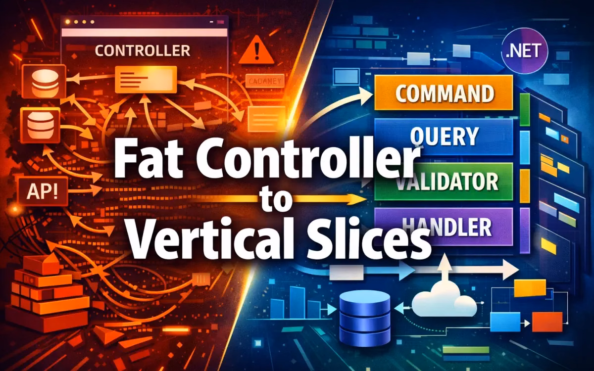 Clean Code to Clean Architecture: Refactoring a Fat Controller into Vertical Slices in ASP.NET Core